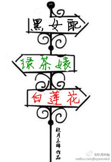 《黑女配,綠茶婊,白蓮花》