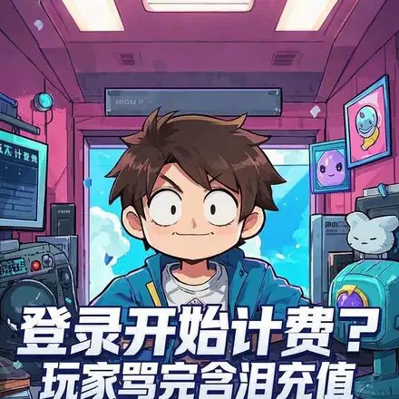 《登錄開始計費?玩家罵完含淚充值》